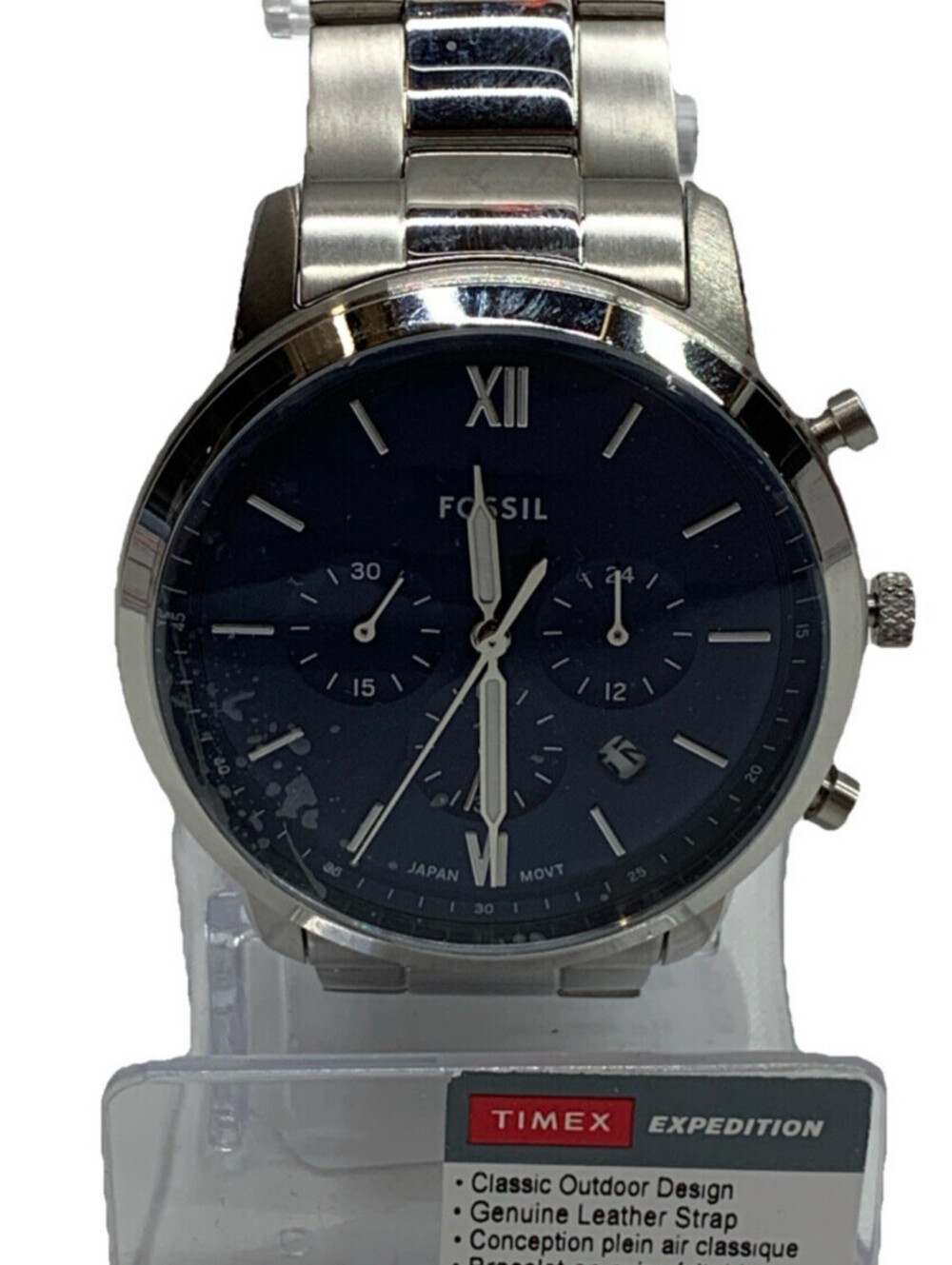 Fossil Mens Timex Expedition Classic Bracelet WristWatch Outdoor Stainless Steel